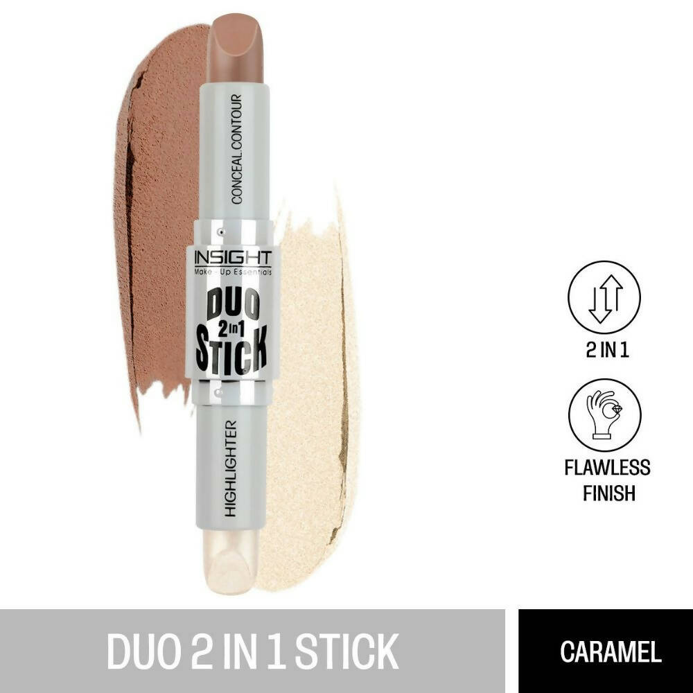 Insight Cosmetics Duo Stick Contour + Highlighter - 01 Caramel - Distacart