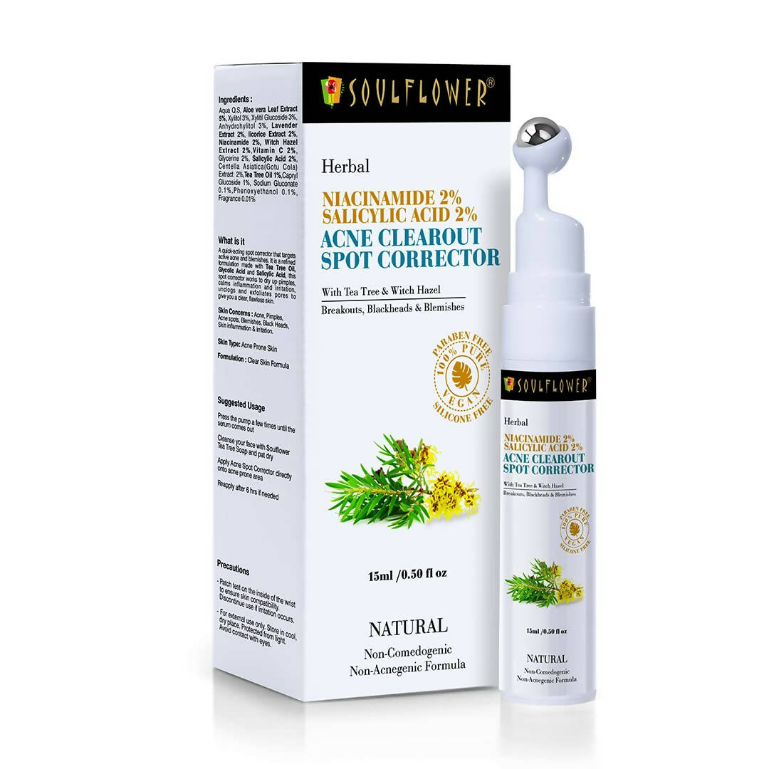 Soulflower Niacinamide 2% Face Serum for Acne Corrector & Marks - Distacart