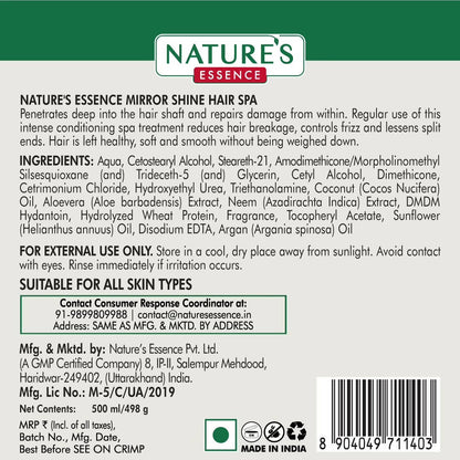 Nature's Essence Mirror Shine Deep Conditioning Hair Spa - Distacart