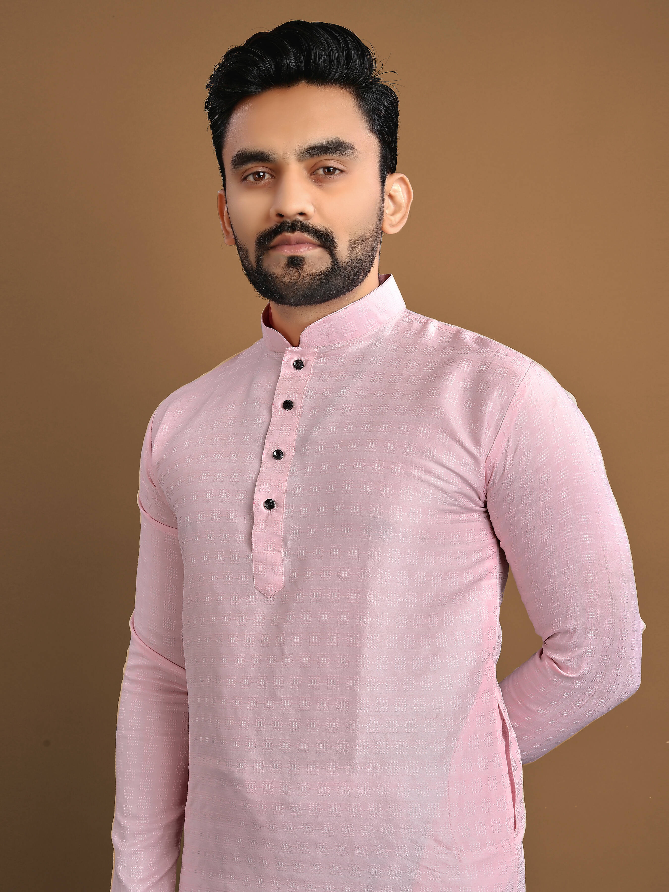 Mens Silk Kurta With Pajama For Wedding Party Wear by Infinity Export - Distacart