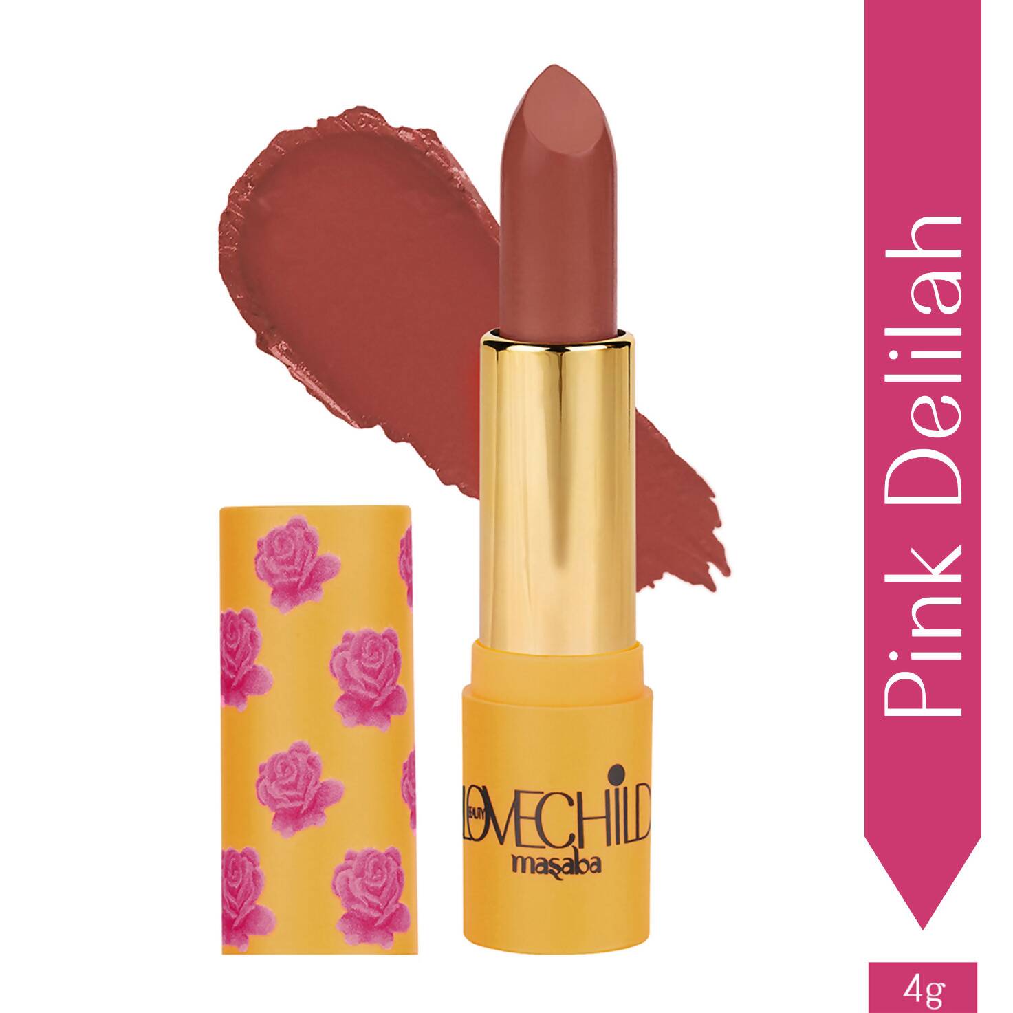LoveChild By Masaba Gupta Rani Core Luxe Matte Lipstick - Pink Delilah - Distacart