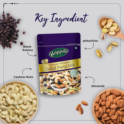 Happilo Premium Nuts & Dry Fruit Combo (Trail Mix, Nut Mix & Party Mix) - Distacart