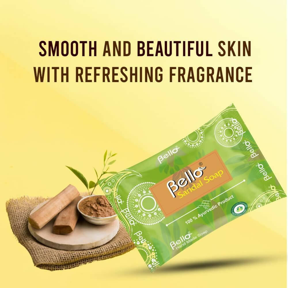 Bello Herbals Sandal Soap Handcrafted Glycerin Based Soap - Distacart