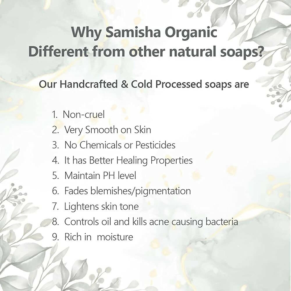 Samisha Organic Rose Petals Anti Aging Bathing Bar - Distacart