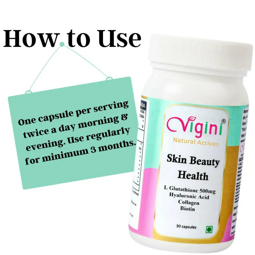 Vigini Natural Active Skin Beauty Health Capsules for Men Women - Distacart