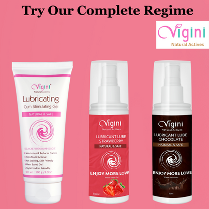 Vigini Intimate Strawberry Lubricant Personal Lube Water Based Gel - Distacart
