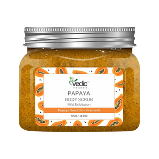 Vedic Naturals Papaya Body Scrub - Distacart