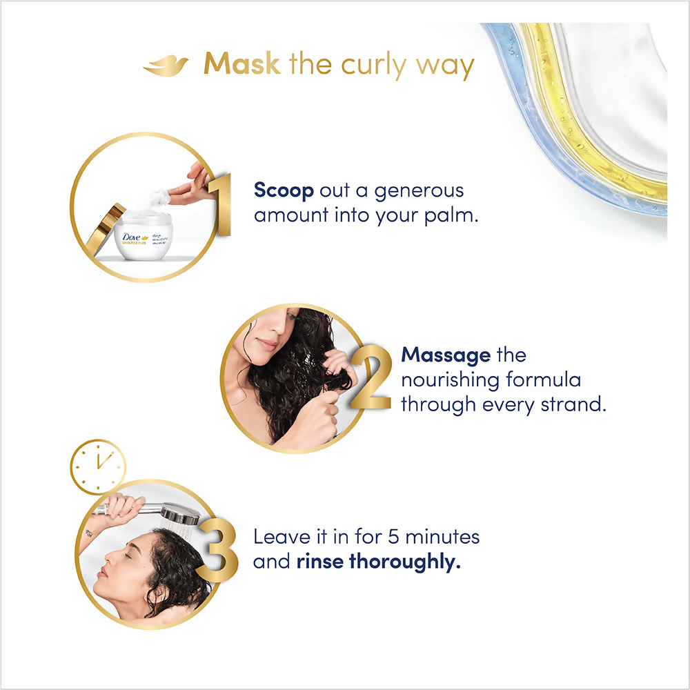 Dove Beautiful Curls Deep Moisture Hair Mask - Distacart