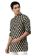 Thumbnail for Janasya Men's Black Cotton Kurta - Distacart