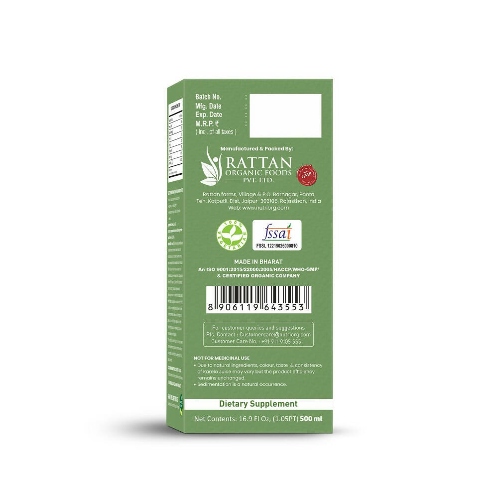 Nutriorg Karela Juice - Distacart