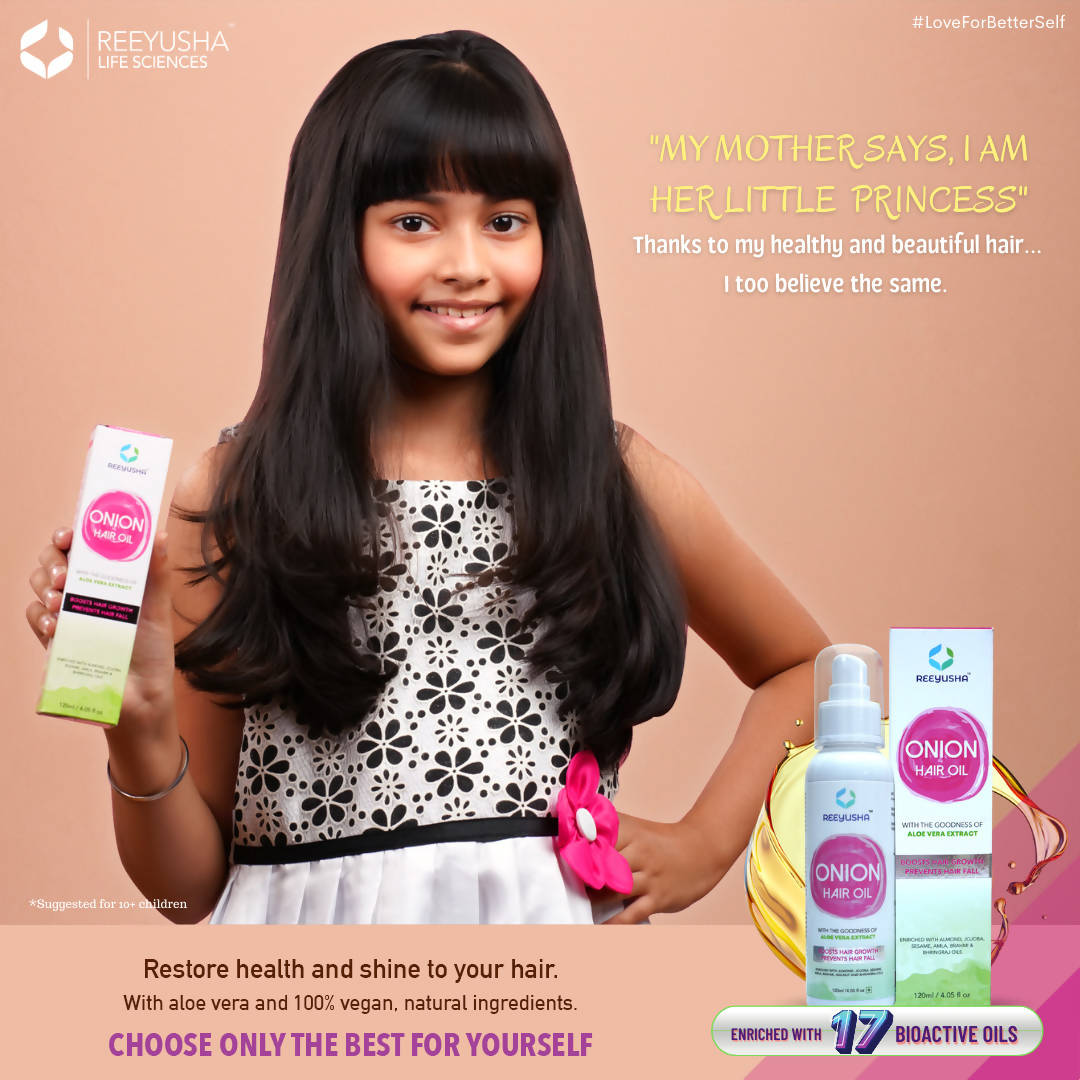 Reeyusha Onion Hair Oil with Aloe Vera Extract - Distacart