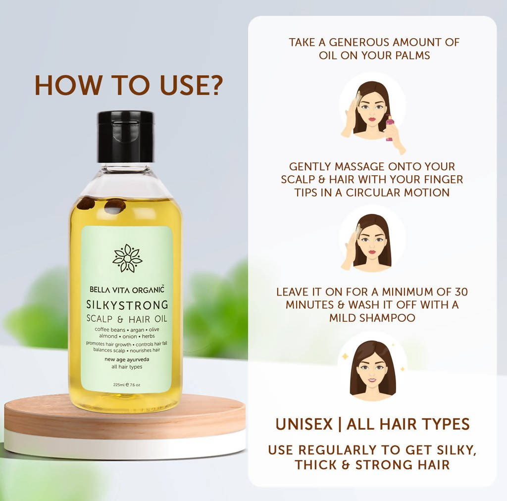 Bella Vita Organic Silky Strong Scalp & Hair Oil - Distacart