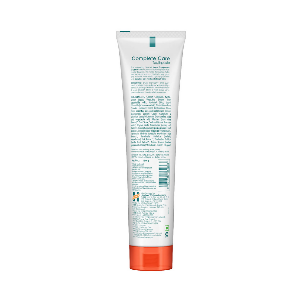 Himalaya Botanique Complete Care Toothpaste (Simply Mint) - Distacart
