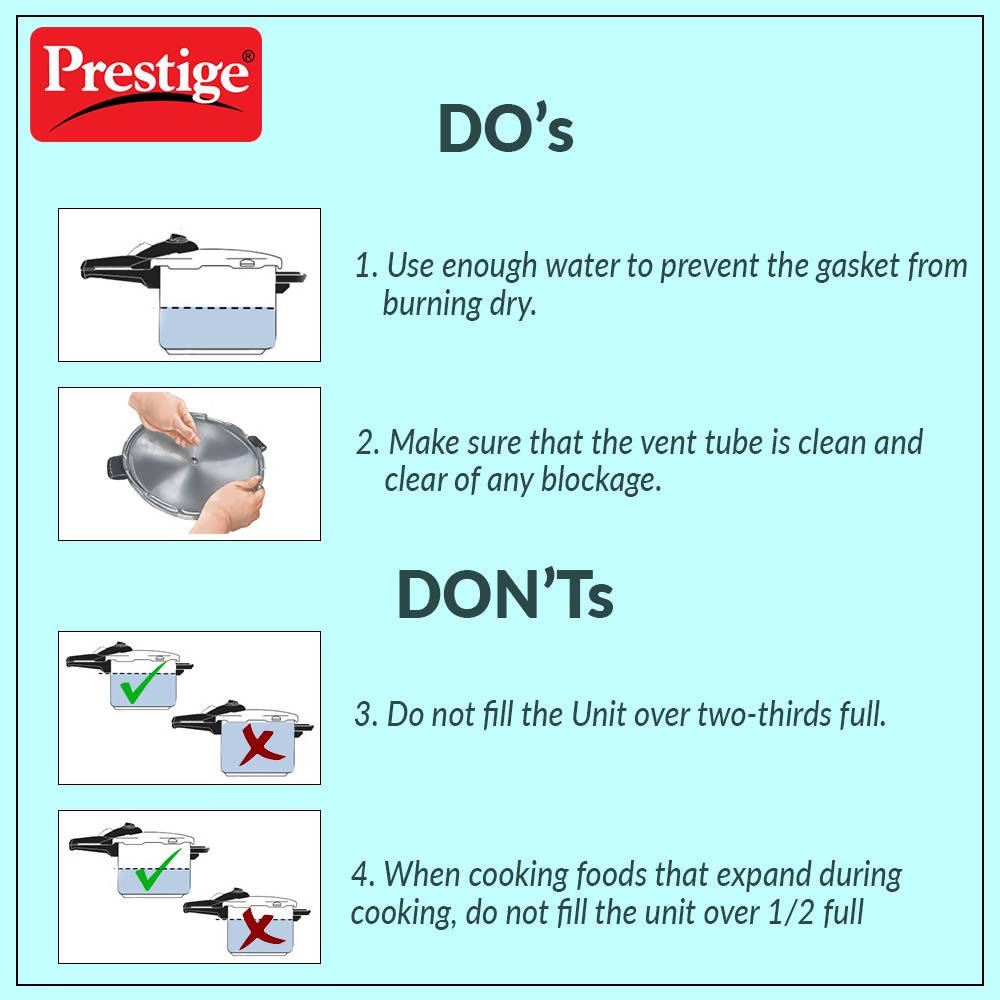 Prestige Popular Stainless Steel Pressure Cooker, Silver