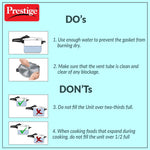 Thumbnail for Prestige Popular Stainless Steel Pressure Cooker, Silver