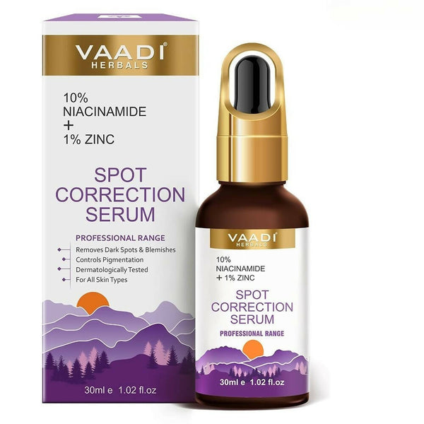 Vaadi Herbals Spot Correction Serum With 10 % Niacinamide & 1% Zinc - Distacart