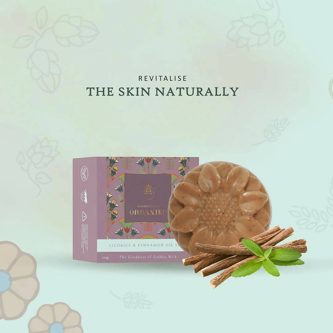 Organiko Donkey Milk Licorice & Cinnamon Oil Soap - Distacart