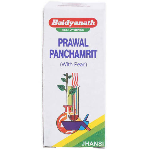 Baidyanath Jhansi Prawal Panchamrit Tablets (Moti Yukta) - Distacart