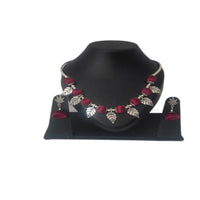 Thumbnail for Kundan HandiKrafts Maroon Silk Thread Necklace - Distacart