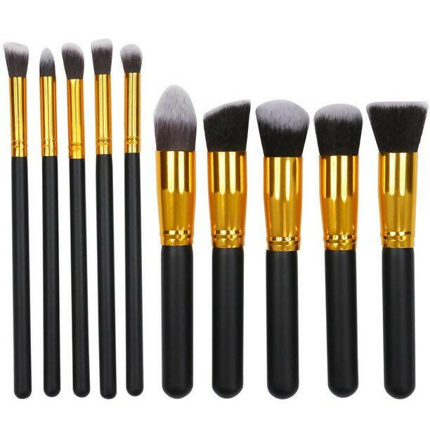 Favon Pack of 10 Professional Makeup Brushes - Distacart