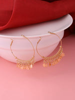 Thumbnail for NVR Women Gold Plated Hoop Earrings - Distacart