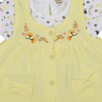 Thumbnail for NammaBaby Baby Girl's A-Line Mini Frock Dress - Yellow 114 - Distacart