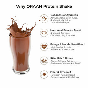 Oraah Plant Based 20g Everyday Protein Powder - Chocolate Silk Flavour