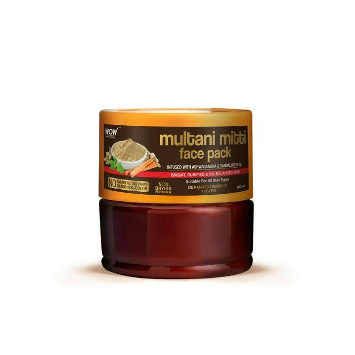 Wow Skin Science Multani Mitti Face Pack - Distacart