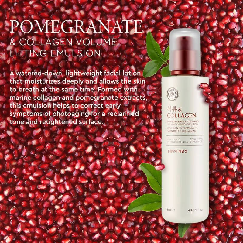 The Face Shop Pomegranate & Collagen Volume Lifting Emulsion - Distacart