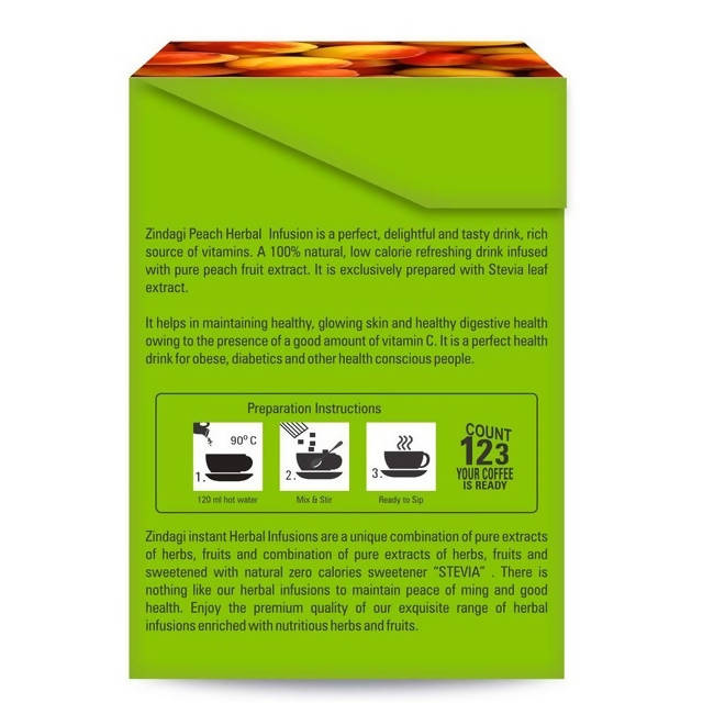 Zindagi Peach Herbal Infusion Sachets - Distacart