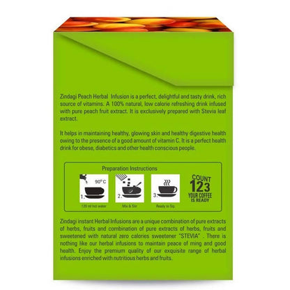 Zindagi Peach Herbal Infusion Sachets - Distacart