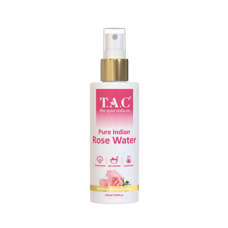 TAC - The Ayurveda Co. Pure Indian Rose Water For Toning &amp; Hydration for Women &amp; Men - Distacart