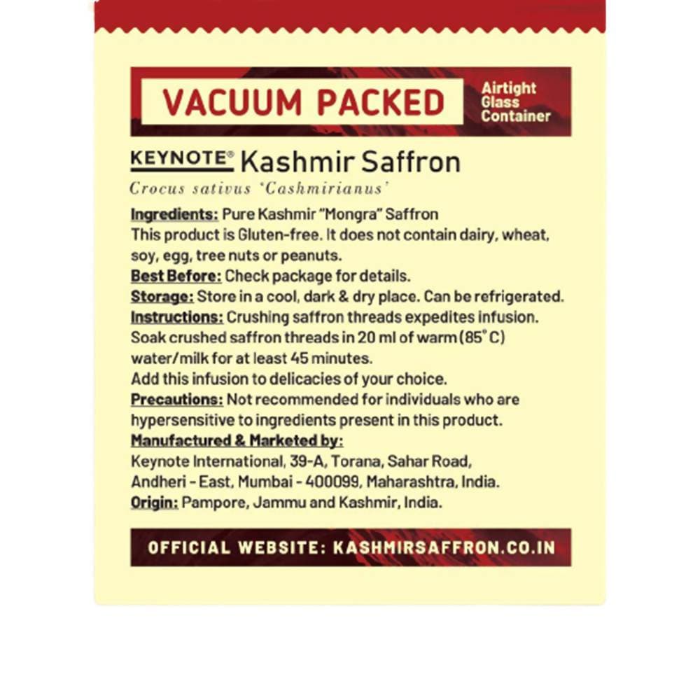 Keynote Kashmir Saffron Mongra / Mogra