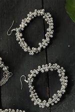 Thumbnail for Mominos Fashion Johar Kamal Oxidised Silver-Plated Brass Finish Radha Kishan Long Necklace For Women - Distacart