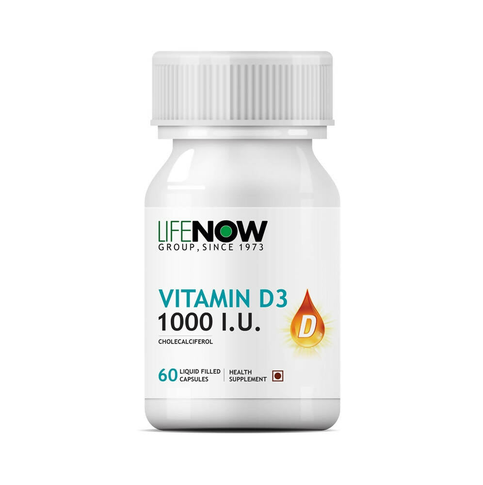 Lifenow Vitamin D3 1000 I.U. Capsules - Distacart