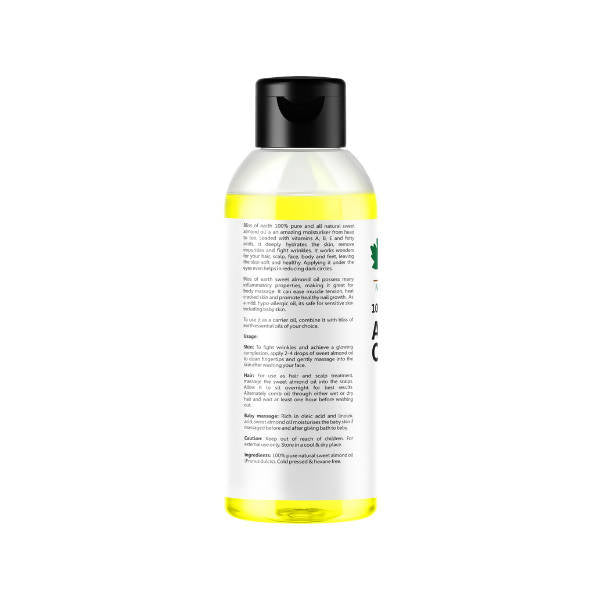 Bliss of Earth 100% Pure Natural Almond Oil - Distacart
