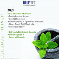 Thumbnail for Blue Tea Organic Tulsi Green Tea - Distacart