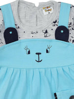Thumbnail for NammaBaby Baby Girl's A-Line Mini Frock Dress - Blue Grey - Distacart
