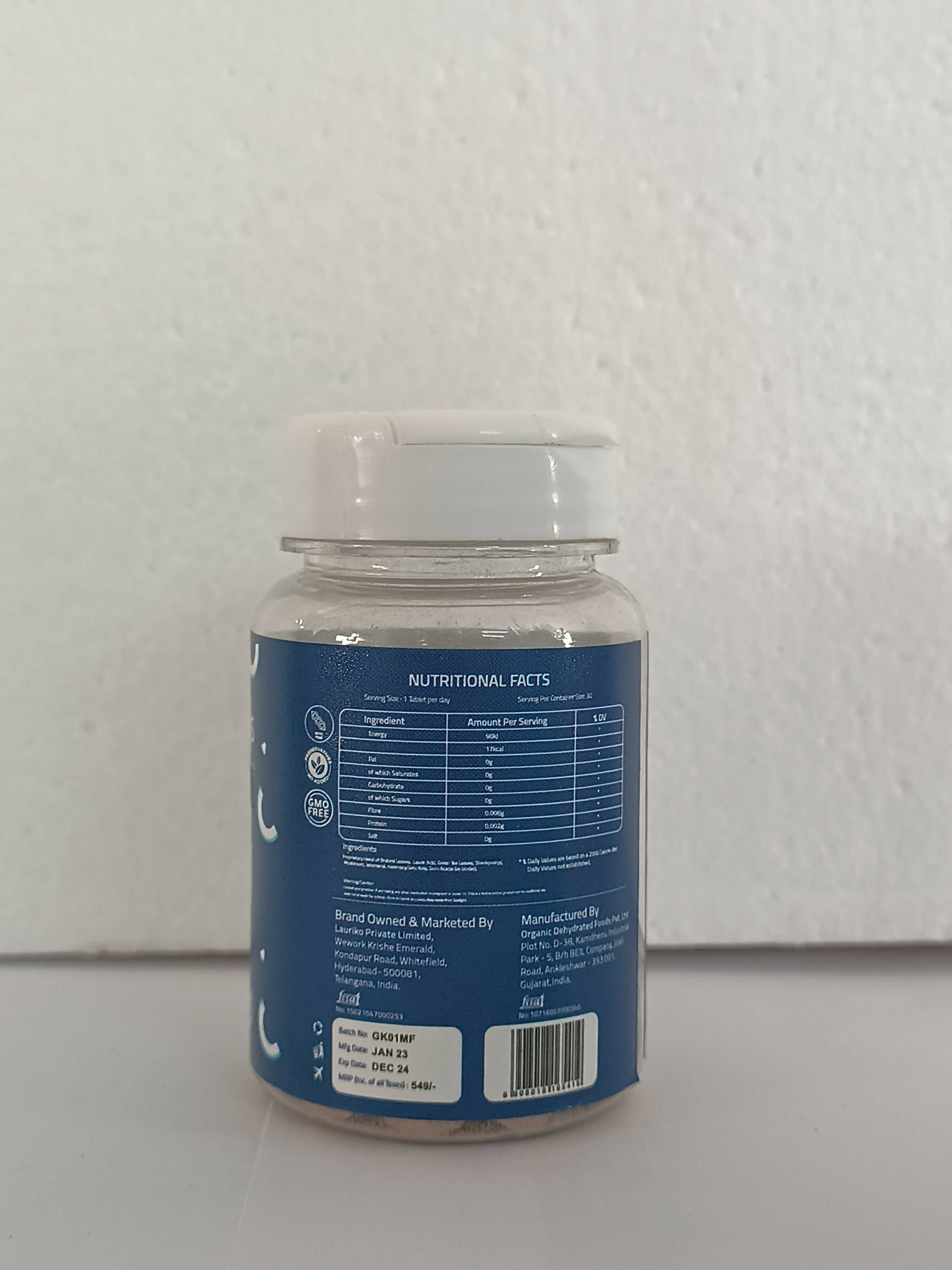 Laurik Good Mind Focus Tablets | Non-Habit Forming Brain Support Supplements For Mind Wellness And Alertness - Distacart