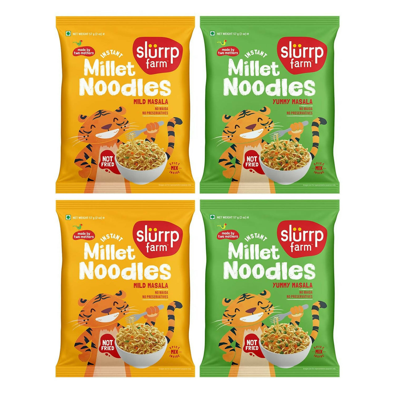 Slurrp Farm No Maida Instant Millet Noodles Combo - Distacart