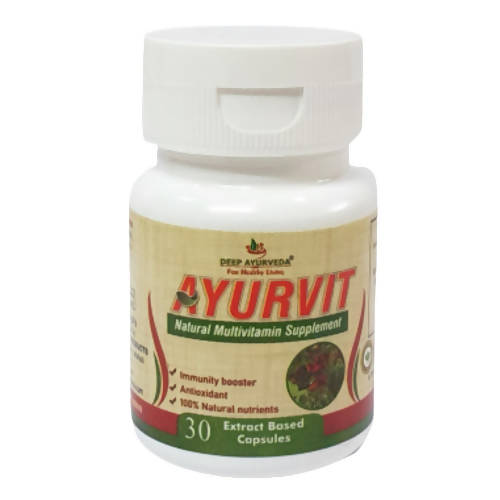 Deep Ayurveda Ayurvit 500mg Veg Capsules - Distacart