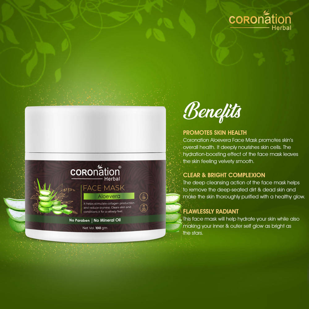 Coronation Herbal Aloevera Face Mask - Distacart