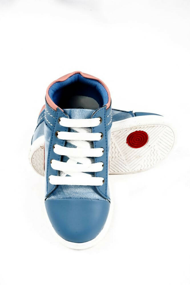 Tiny Bugs For Boys & Girls Party Wear Boots - Sky Blue - Distacart
