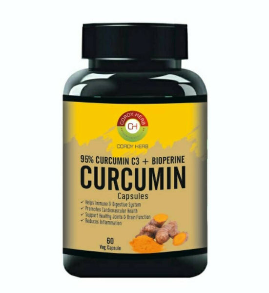 Cordy Herb Curcumin With Bioperine Extract Capsules - Distacart