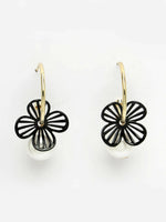 Thumbnail for NVR Women Gold-Toned Teardrop Shaped Drop Earrings - Distacart