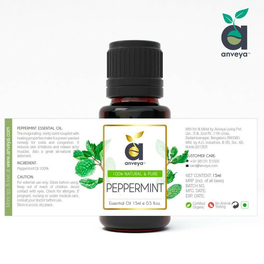 Anveya Peppermint Essential Oil - Distacart