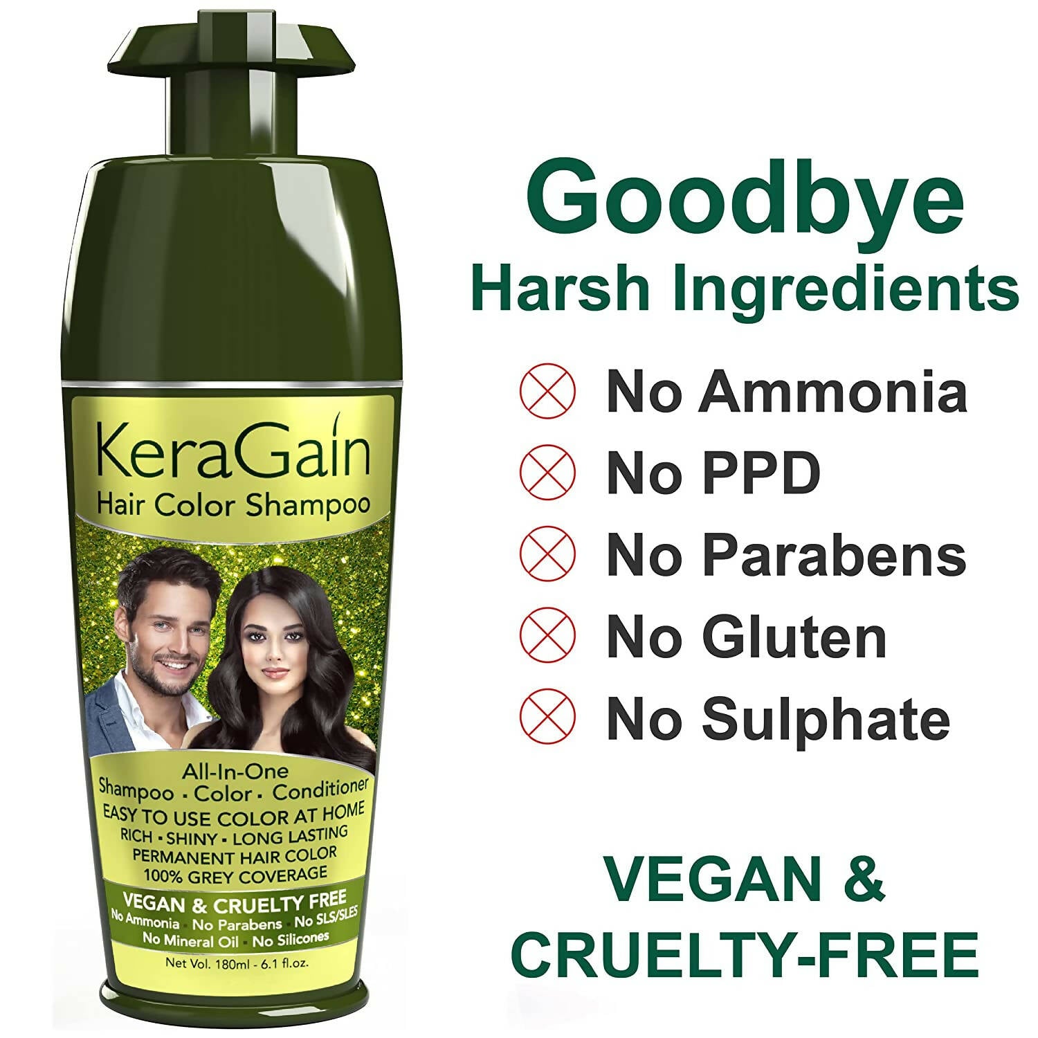 KeraGain Hair Color Shampoo - Distacart