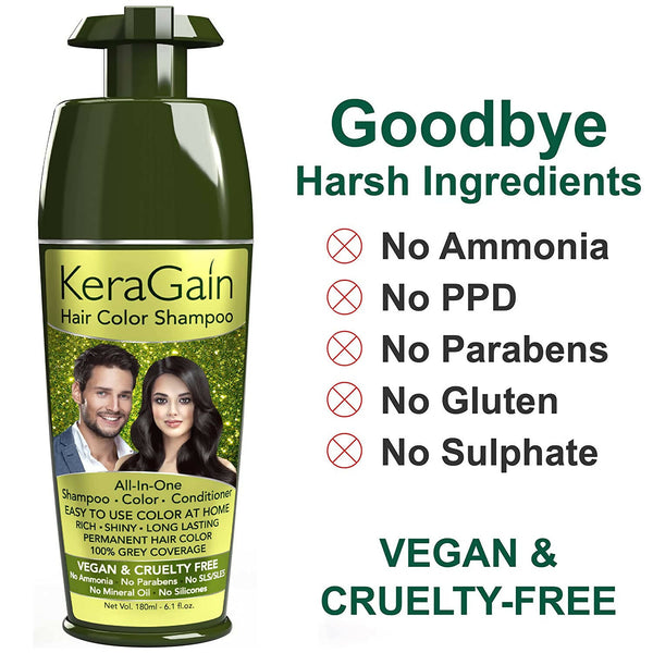 KeraGain Hair Color Shampoo - Distacart