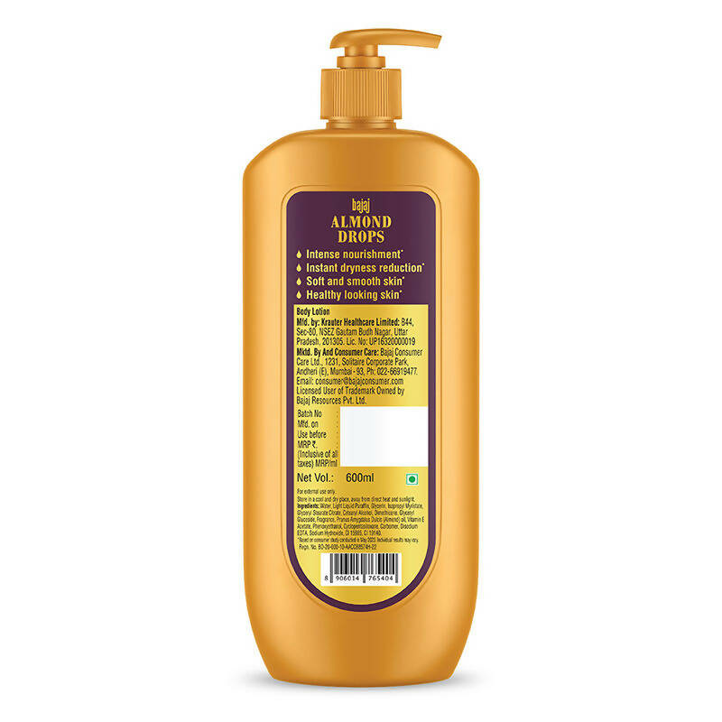 Bajaj Almond Drops Nourishing Body Lotion - Distacart