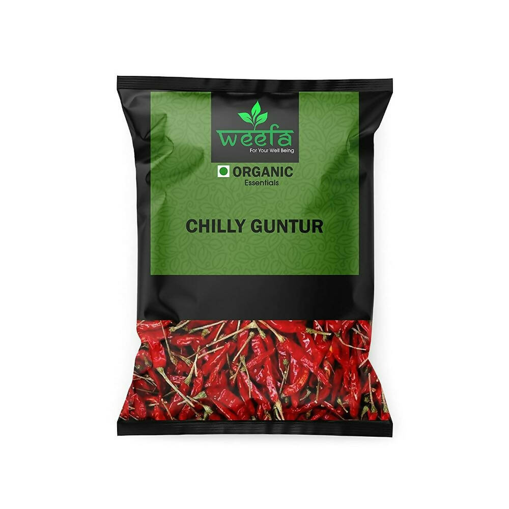 Weefa Organic Guntur Dried Red Sannam Chilli - Distacart